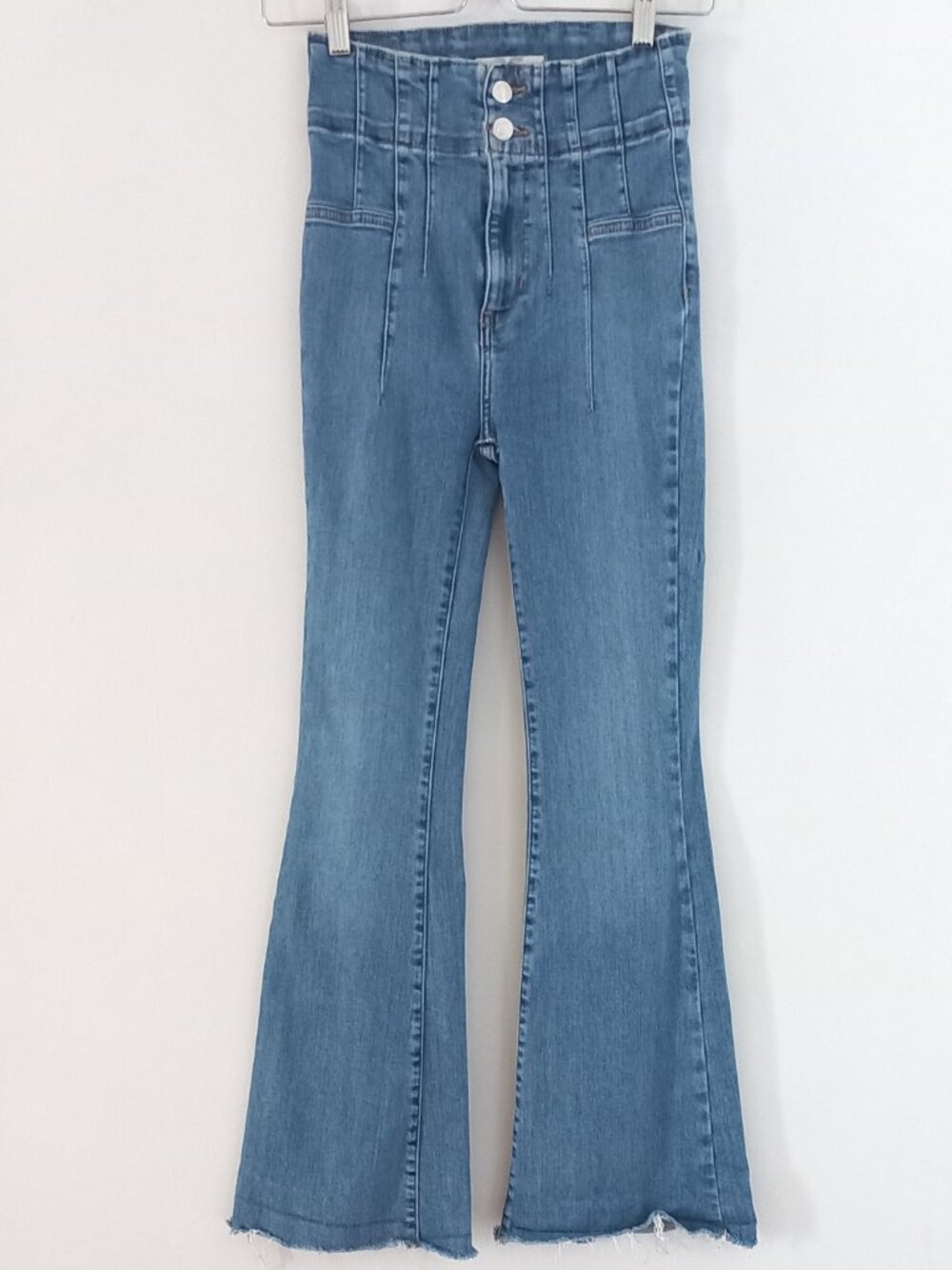 FREE PEOPLE WE THE FREE high waist flare boot cut jeans